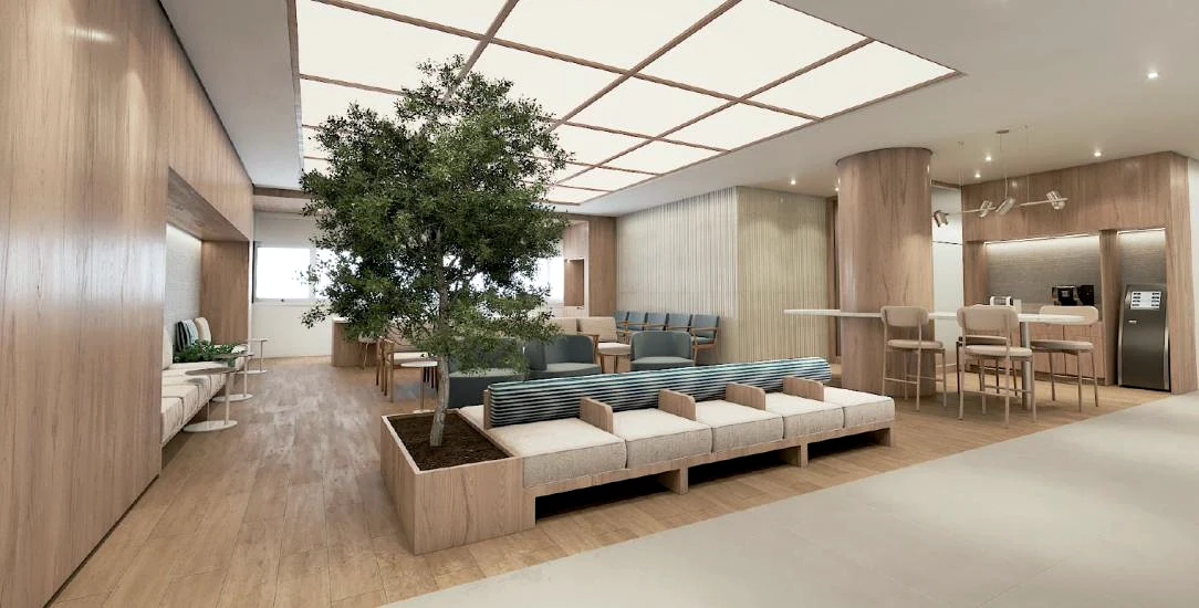 Sala de espera do Itaim Prime Lounge